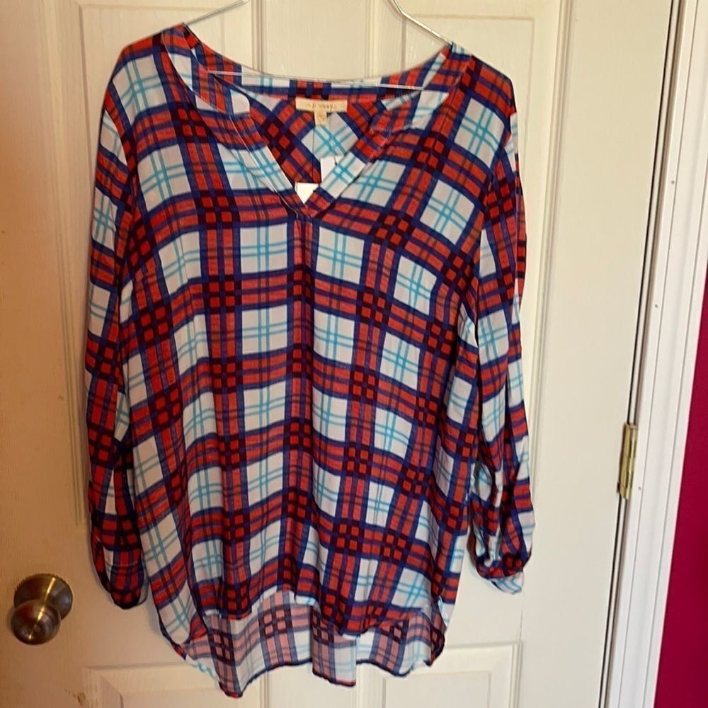 Skies are blue blouse sz L NWT